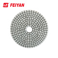 100mm 3 Step 5 Star White Dry Diamond High Efficiency New Marble Polishing Pad Good Factory